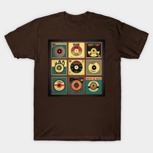 Vintage Vinyl Music Collection Merch Vol. 1 T-Shirt